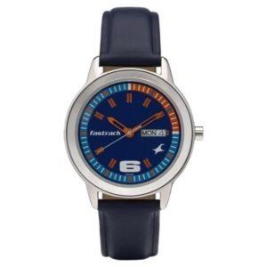 Fastrack Blue Dial Quartz Analog with Day and Date Watch for Girls-6169SL03