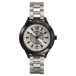 Fastrack Varsity Quartz Analog Silver Dial Stainless Steel Strap Watch for Girls-6176KM14