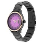 Fastrack All Nighters Quartz Analog Purple Dial Stainless Steel Strap Watch for Girls-6187KM03