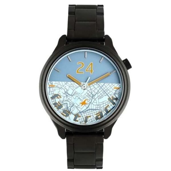 Fastrack Road Trip Quartz Analog Bicolour Dial Stainless Steel Strap Watch for Girls-6188NM02