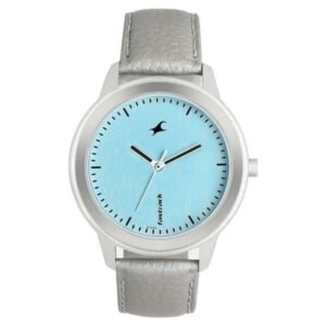Fastrack Road Trip Quartz Analog Blue Dial Leather Strap Watch for Girls-6190SL01