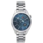 Fastrack Space Rover Quartz Analog Blue Dial Stainless Steel Strap Watch for Girls-6193SM01