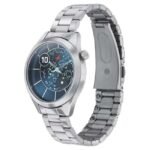 Fastrack Space Rover Quartz Analog Blue Dial Stainless Steel Strap Watch for Girls-6193SM01