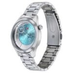 Fastrack Space Rover Quartz Analog Blue Dial Stainless Steel Strap Watch for Girls-6193SM02