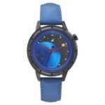 Fastrack Space Rover Quartz Analog with Date Black Dial Leather Strap Watch for Girls-6194NL01