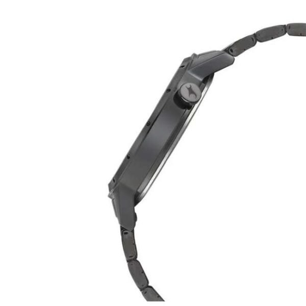 Fastrack Space Rover Quartz Analog with Date Bicolour Dial Stainless Steel Strap Watch for Girls-6194NM01