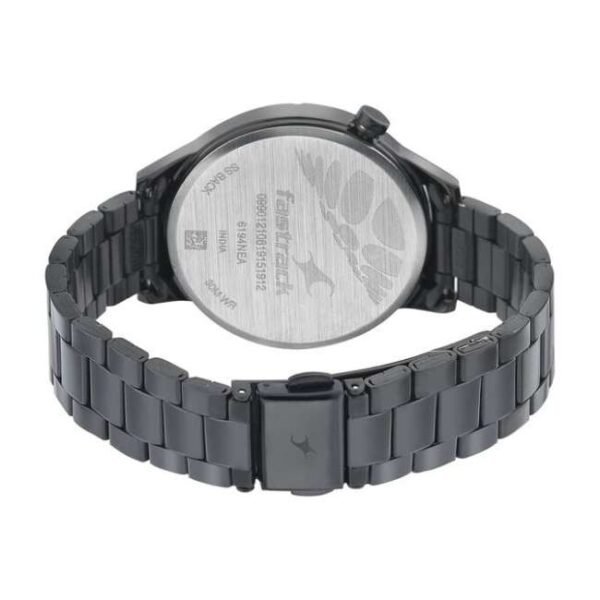 Fastrack Space Rover Quartz Analog with Date Bicolour Dial Stainless Steel Strap Watch for Girls-6194NM01