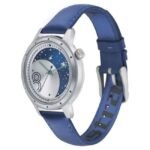 Fastrack Space Rover Quartz Analog with Date Silver Dial Leather Strap Watch for Girls-6194SL01