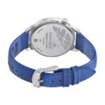Fastrack Space Rover Quartz Analog with Date Silver Dial Leather Strap Watch for Girls-6194SL01