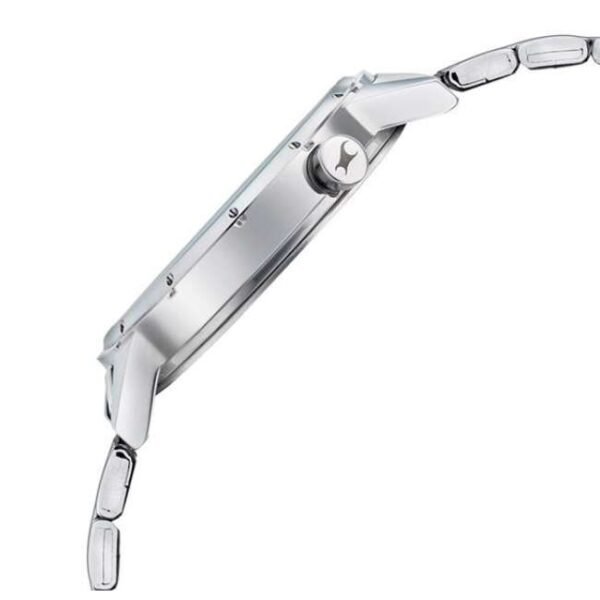 Fastrack Space Rover Quartz Analog with Date Blue Dial Stainless Steel Strap Watch for Girls-6194SM01