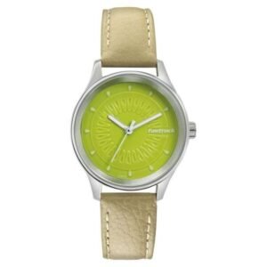 Fastrack Girls Instant Fashion Pop: Fluorescent Green Dial Watch-6203SL01