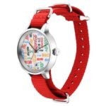 Fastrack Coca Cola Edition By Fastrack Quartz Analog Silver Dial Nylon Strap Watch for Girls-6256SP01