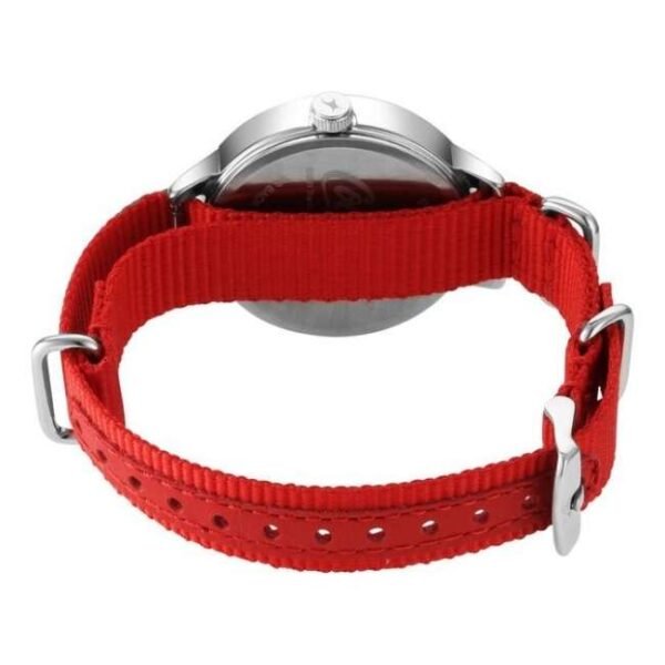 Fastrack Coca Cola Edition By Fastrack Quartz Analog Silver Dial Nylon Strap Watch for Girls-6256SP01