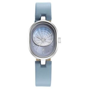 Fastrack Uptown Retreat Quartz Analog Blue Dial Leather Strap Watch for Girls-6258SL01