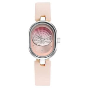 Fastrack Uptown Retreat Quartz Analog Pink Dial Leather Strap Watch for Girls-6258SL02