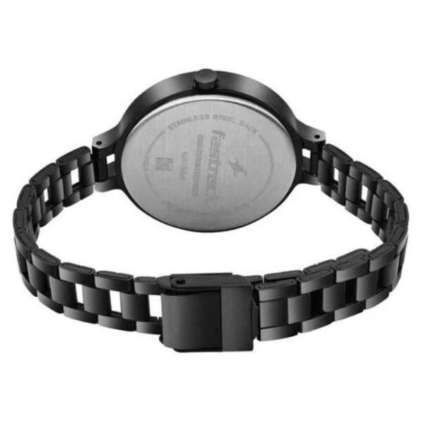Fastrack Stunners Quartz Analog Black dial Stainless Steel Strap Watch for Girls-6265NM02