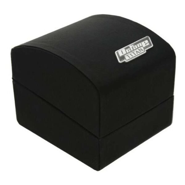 Titan Octane Classic Sporty Black Dial Chronograph Leather Strap watch for Men-90151NL01