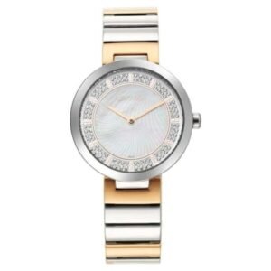 Titan Purple Unending Beauty Mother Of Pearl Analog Stainless Steel Strap watch for Women-95162KM01