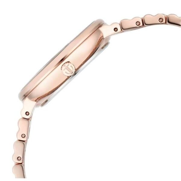 Titan Aura Quartz Analog Rose Gold Dial Stainless Steel Strap Watch for Women-95245WM01