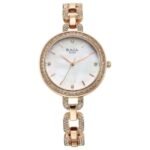 Titan Raga Showstopper Quartz Analog Mother Of Pearl Dial Metal Strap Watch for Women-95272WM01