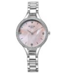 Titan Raga Showstopper Quartz Analog Mother Of Pearl Dial Metal Strap Watch for Women-95275SM01