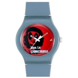 Fastrack Deadpool Quartz Analog Bicolour Dial Silicone Strap Unisex Watch-9915PP77