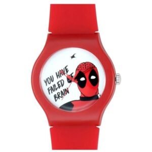 Fastrack Deadpool Quartz Analog Bicolour Dial Silicone Strap Unisex Watch-9915PP79