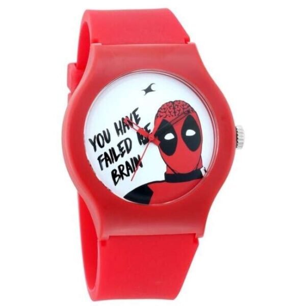 Fastrack Deadpool Quartz Analog Bicolour Dial Silicone Strap Unisex Watch-9915PP79