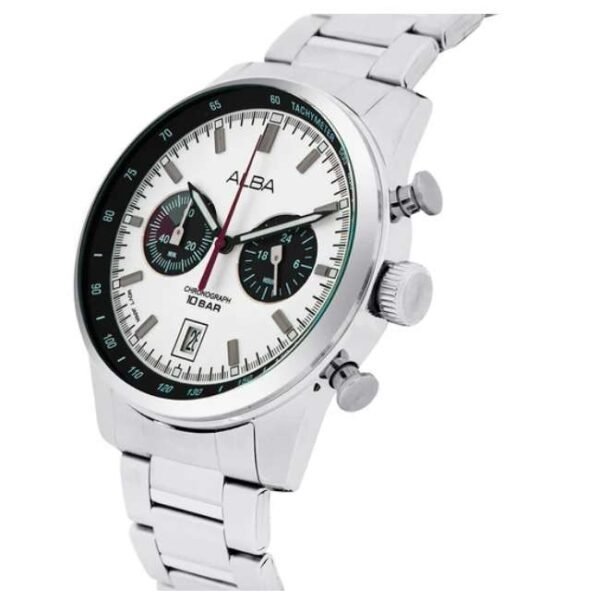 Alba 44 mm VK64 White Watch A4B009X1