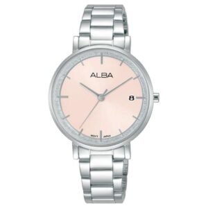 Alba 32 mm Quartz Pink Watch AG8M77X1