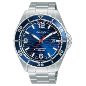 Alba Blue Ripple Patterned Dial - AG8N47X1