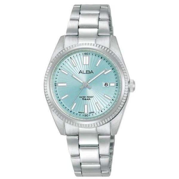 Alba Pale Turqoise Patterned Dial- AH7CL7X1