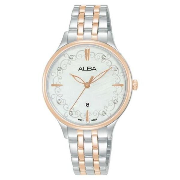 Alba 32 mm Quartz White Watch AH7CR2X1