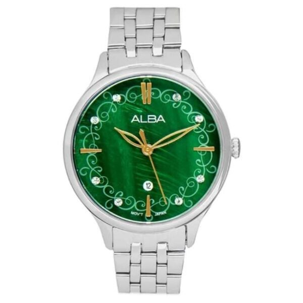 Alba 32 mm Quartz Green Watch AH7CR7X1