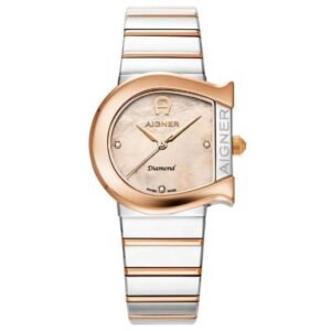 Aigner Matera Diamond 32 MM Dial Stainless Steel Watch for  Women-AIAGW232004W