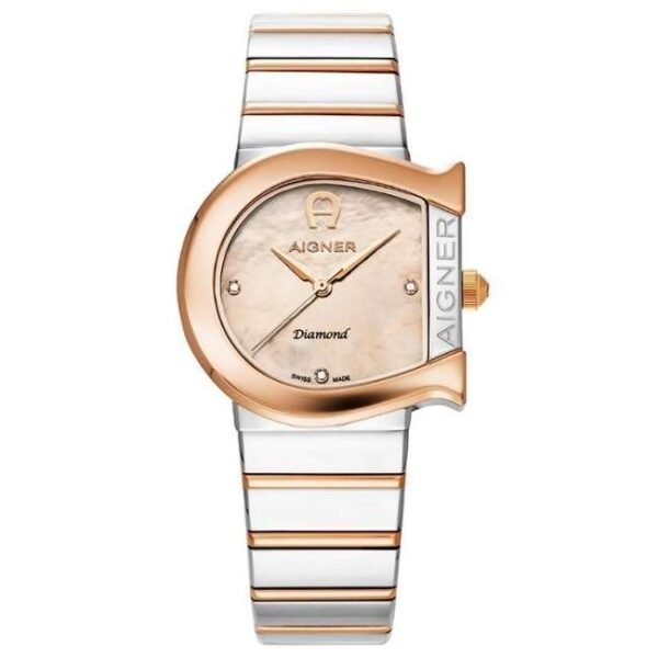 Aigner Matera Diamond 32 MM Dial Stainless Steel Watch for Women-AIAGW232004W