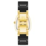 Anne Klein Quartz Analog Black Dial Black Ceramic Strap Watch For Women-AK5012GPBK