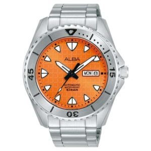 Alba 44 mm Automatic Orange Watch AL4581X1