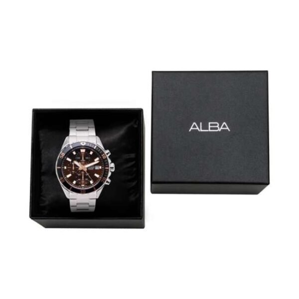 Alba AM3807X1 43.5mm Men Brown Watch