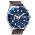 Alba AM3813X1 Blue Dial Chronograph with Leather Strap
