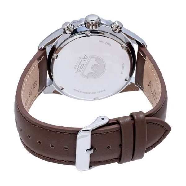 Alba AM3813X1 Blue Dial Chronograph with Leather Strap