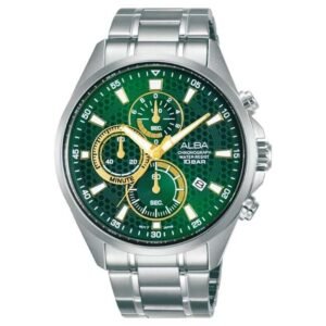 Alba AM3869X Active Chronograph Green Patterned Dial