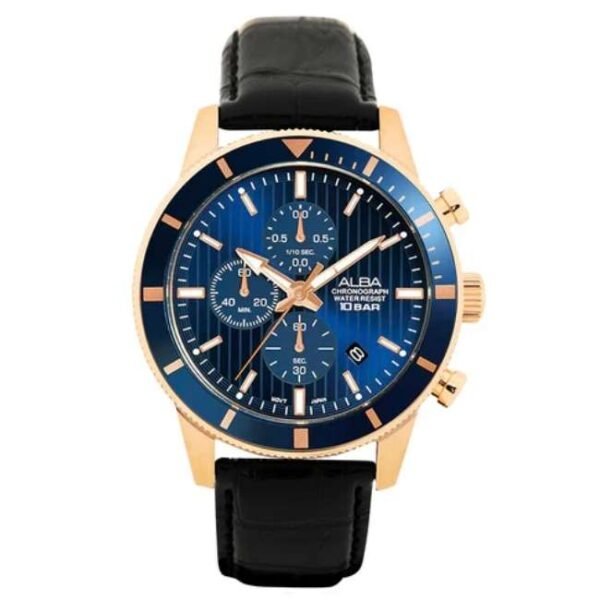 Alba 45 mm VD57 Blue  Watch AM3960X1