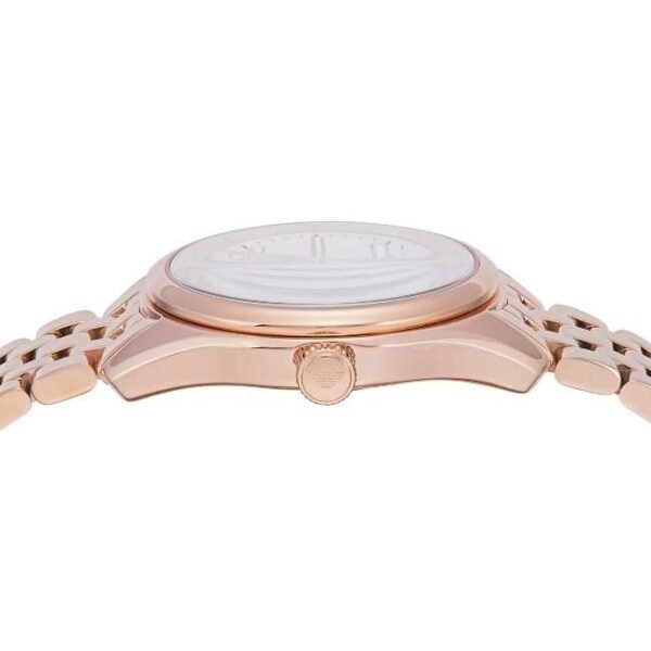 Emporio Armani Three-Hand Date Rose Gold-Tone Stainless Steel Watch-AR11615