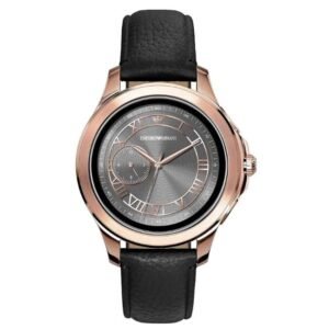 Emporio Armani connected Mens Smartwatch with Leather Strap-ART5012