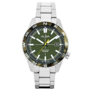 Alba 43 mm Quartz Green Watch AS9Q17X1