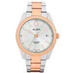 Alba Silver White Patterned Dial Watch - AS9S62X1