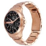 Armani Exchange Men Black Dial Round Stainless Steel Watch-AX2456