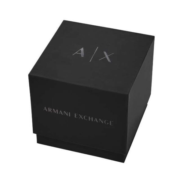 Armani Exchange Men Black Dial Round Stainless Steel Watch-AX2456