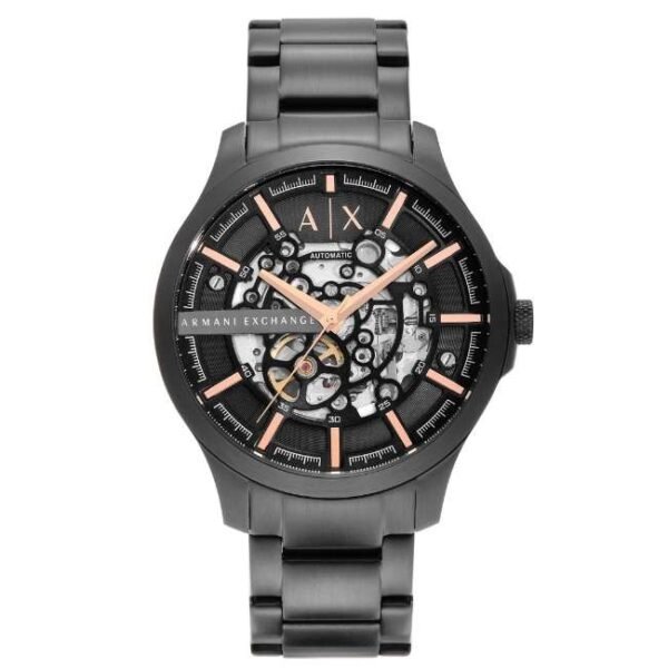 Armani Exchange Automatic Gunmetal Stainless Steel Watch-AX2458